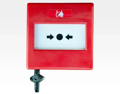 Meldetaster rotes Gehäuse Glas zum Eindrücken 86x86x50mm — Bild 3