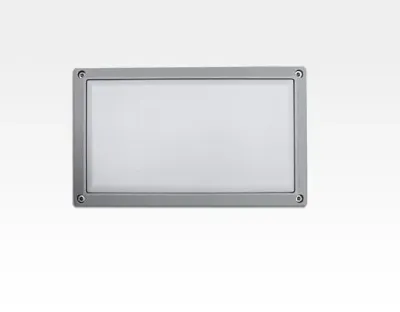 5W LED Wand/Deckenleuchte grau rechteckig Warm Weiß  / 2700-3200K 225lm 230VAC IP54 120Grad — Bild 5