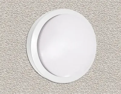10W LED Wand/Deckenleuchte weiss rund Tageslicht Weiß / 6000-6500K 450lm 230VAC IP65 120Grad — Bild 2