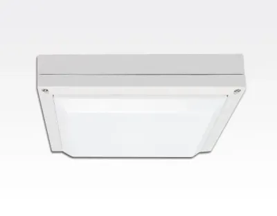 13W LED Wand/Deckenleuchte weiß quadratisch Tageslicht Weiß / 6000-6500K 560lm 230VAC IP54 120Grad
