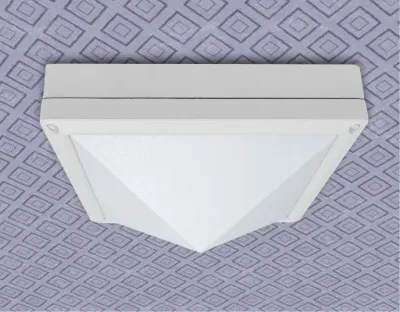 20W LED Wand/Deckenleuchte weiß quadr. pyramide Tageslicht Weiß / 6000-6500K 900lm 230VAC IP54 120Grad — Bild 2
