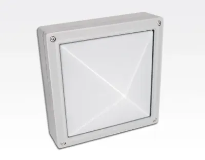 20W LED Wand/Deckenleuchte weiß quadr. pyramide Tageslicht Weiß / 6000-6500K 900lm 230VAC IP54 120Grad — Bild 3