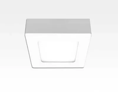 1,5W LED Aufbauleuchte gelb quadratisch dimmbar Warm Weiß / 2700-3200K 110lm 230VAC IP40 110Grad