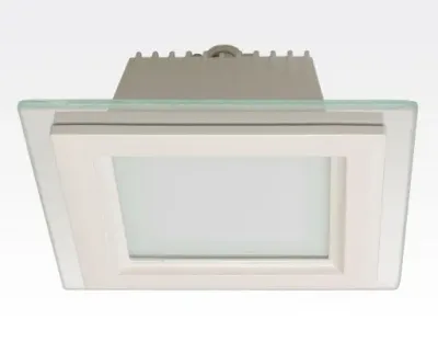 18W LED Einbau Downlight weiß quadratisch dimmbar Neutral Weiß / 4200-4700K 1530lm 230VAC IP44 110Grad