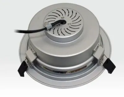 15W LED Einbau Downlight silber rund Warm Weiß / 2800-3000K 1100lm 230VAC IP44 120Grad — Bild 2