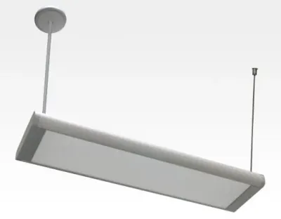 20W LED Lichtbalken Silber abhängend 120Grad Warm Weiß / 2800-3200K 1600lm 230VAC L614mm