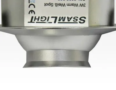 6W LED Fokus Doppel Einbauspot silber rechteckig Warm Weiß / 3000K 400lm 230VAC 10-60Grad — Bild 4